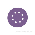 Purple Film Hook And Loop Wood Sandpaper Disc